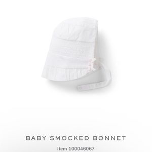 Janie and Jack Baby Smocked Bonnet